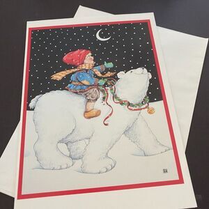 Nature Is Full of Genius by Mary Engelbreiat Winter Holiday Christmas Note Card